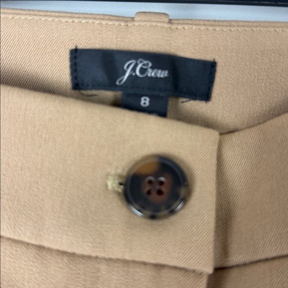 J Crew Slim Ankle Pants Camel Tan Size 8 - Picture 3 of 9